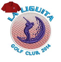 la liguita embroidery logo for polo shirt,logo embroidery, embroidery design, logo nike embroidery