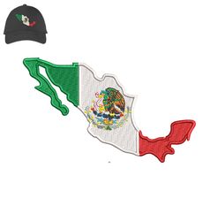 mexican flag embroidery 3d puff logo for cap ,logo embroidery, embroidery design, logo nike embroidery