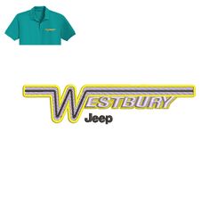 Westbury jeep Embroidery logo for Polo Shirt,logo Embroidery, Embroidery design, logo Nike Embroidery