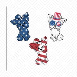 july 4th yorkie terrier svg bundle, independence svg, july 4th dog svg, yorkie terrier svg, independence dog svg, dog fl