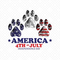 america 4th of july independence dog paws svg, independence svg, 4th of july svg, dog paw svg, july 4th dog svg, dog mom