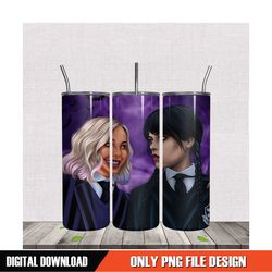 enid sinclair wednesday 20oz tumbler wrap png