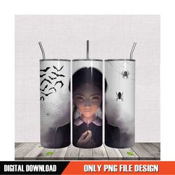 horror wednesday 20oz tumbler design idea png