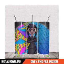 wednesday addams tumbler sublimation png