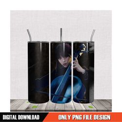 wednesday violin design 20oz tumbler png