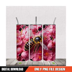 bee blossom tumbler sublimation png