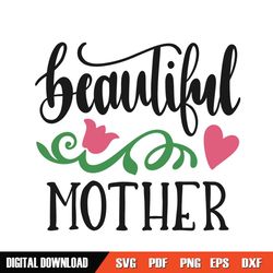 beautiful mother day flower svg