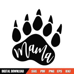 mama bear paw mother day svg