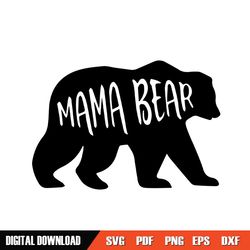 mama bear mother day silhouette svg