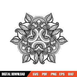 mandala pattern happy mother day svg