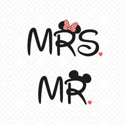 disney mrs and mr svg, disney svg, mickey svg, minnie svg, mickey ears svg, walt disney svg, disneyland svg, cartoon svg