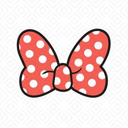 minnie mouse polka dot bow svg, disney svg, minnie bow svg, polka dot bow svg, bow svg, minnie mouse svg, mikey svg, red