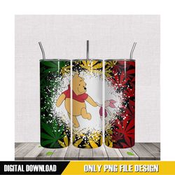 happy pooh piglet tumbler sublimation png