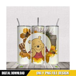 dreamy winnie the pooh tumbler 20oz design png