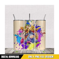 winnie the pooh 20oz skinny tumbler sublimation png