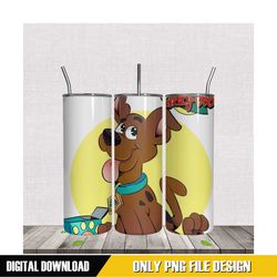 happy scooby doo tumbler sublimation png