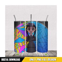 wednesday addams tumbler sublimation png