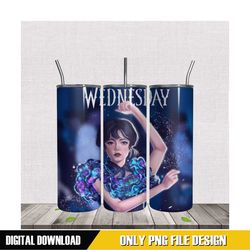 wednesday addams 20oz skinny tumbler png