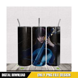 wednesday violin design 20oz tumbler png