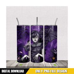 wednesday tumbler sublimation halloween design png