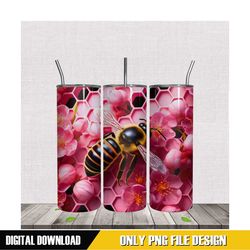 bee blossom tumbler sublimation png