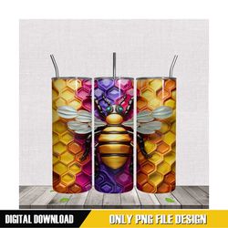 rainbow bee nest middle tumbler png