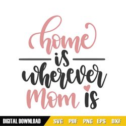 home is wherever mom is svg