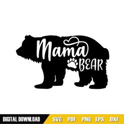 mama bear paw mother day love svg