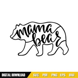 mama bear silhouette vector svg