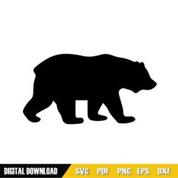 black bear mama silhouette svg