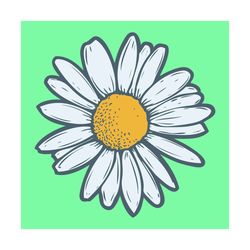 Chamomile Camomile Flower Floral Hand Drawn Svg, Flower Svg, Chamomile Svg, Camomile Svg, Wildflowers Svg, Birthday Gift