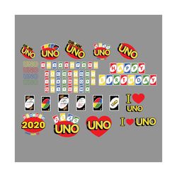 i love uno bundle svg, holiday svg, uno birthday svg, unoprint svg, uno vector svg, uno party svg, wonderful time svg, f