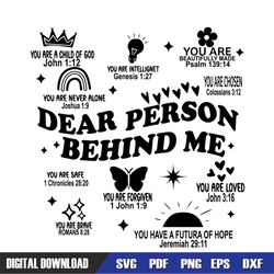 Dear Person Behind Me SVG, Inspirational Words SVG, Dear Person Trending