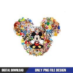 Mickey Mouse Head Disney Characters PNG