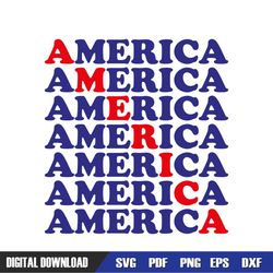 America Independence 4th Of July Memorial Day SVG