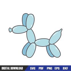 patriotic balloon animal dog 4th of july holiday svg