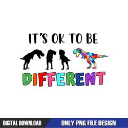 Autism Dinosaur Puzzle Its Ok To Be Different PNG