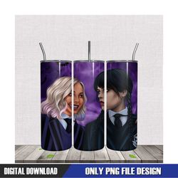 enid sinclair wednesday 20oz tumbler wrap png