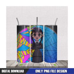 wednesday addams tumbler sublimation png