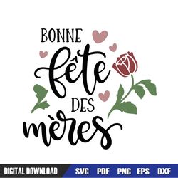 bonne fete des meres mother day graphic svg