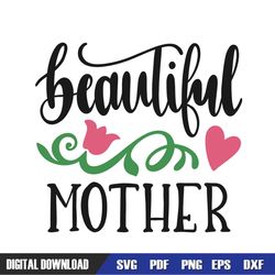 beautiful mother day flower svg