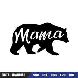 mama bear silhouette svg