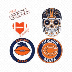 chicago bears svg bundle, sport svg, chicago bears svg, chicago bears skull svg, chicago design, chicago bears logo, nfl