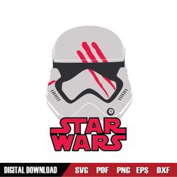 Ripped Claw Stormtrooper Helmet Star Wars Movie SVG