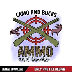 Camo And Bucks Ammo And Trucks PNG