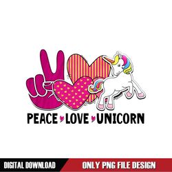 Peace Love Unicorn PNG