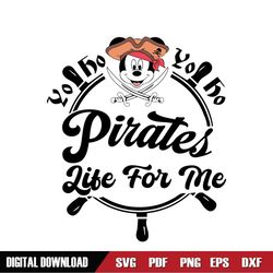 Minnie Mouse Pirates Life For Me SVG
