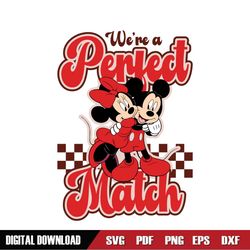 Mickey Mouse Couple Perfect Match SVG