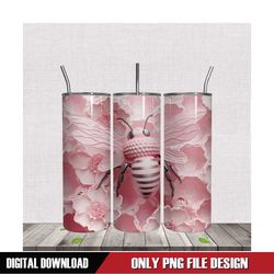 full pink bee big neck tumbler png