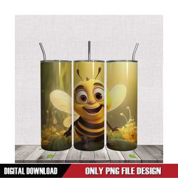 funny yellow bee 20oz tumbler png